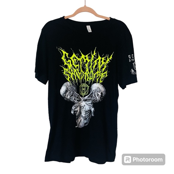 Gemini Syndrome Alternative Metal Logo Graphic Skelleton Skull Cotton Tee S A2 - Picture 1 of 8